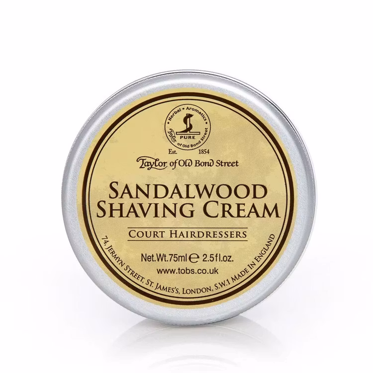Taylor of Old Bond Street Sandalwood Shaving Cream Bowl 75 ml