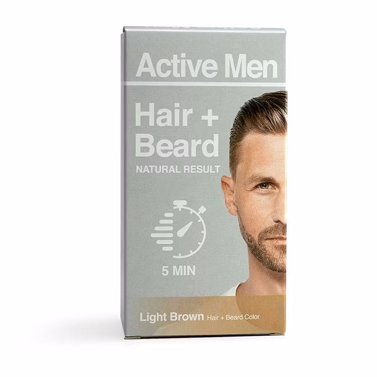 Active Men Beard and Hair color - Light Brown