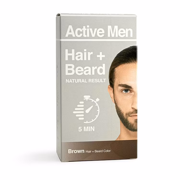 Active Men Beard and Hair color - Brown