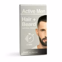 Active Men Beard and Hair color - Black