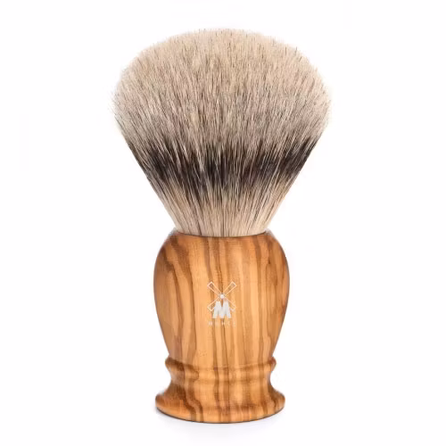Mühle Classic Olive Wood Shaving Brush Large Silvertip Badger