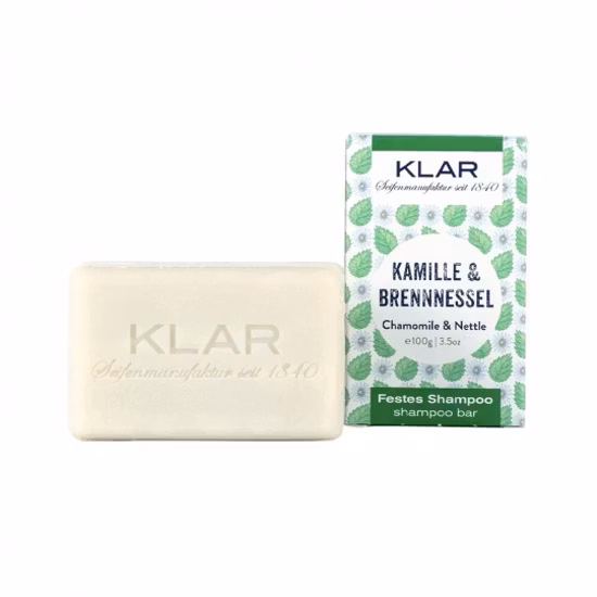 Klar Seifen Chamomile & Nettle Shampoo Bar - Frissigt hår