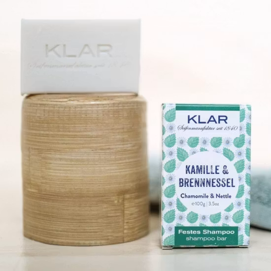 Klar Seifen Chamomile & Nettle Shampoo Bar - Frissigt hår