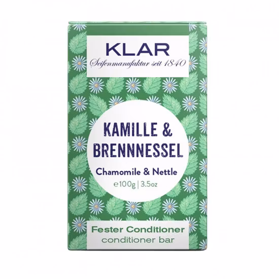 Klar Seifen Chamomile & Nettle Conditioner Bar - Frissigt hår