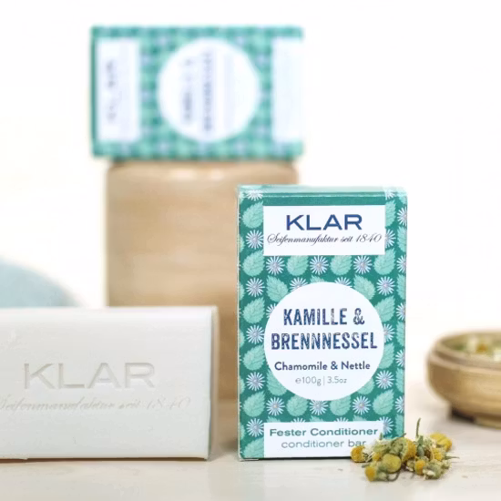 Klar Seifen Chamomile & Nettle Conditioner Bar - Frissigt hår