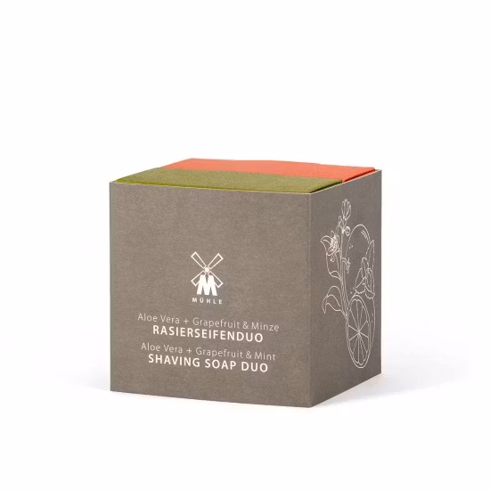 Mühle Shaving Soap Duo Aloe Vera - Grapefruit Mint