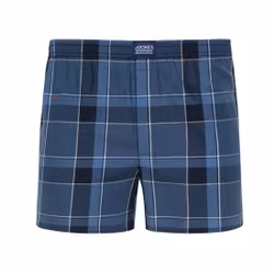 Jockey Woven Boxer Check Navy
