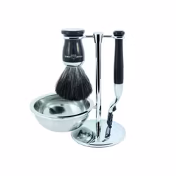Edwin Jagger Rakset 4-delar Ebony Mach3®