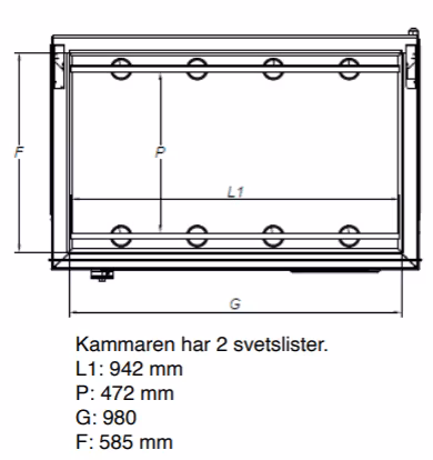 Orved VM96H Vakuumförpackare Dubbla svetsar