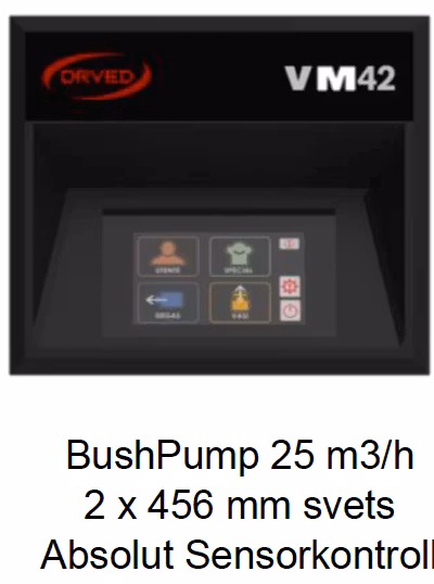 Orved VM46H Vakuumförpackare Dubbla svetsar