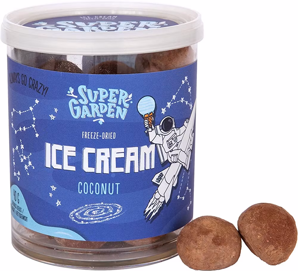 Frystorkad glass med kokossmak