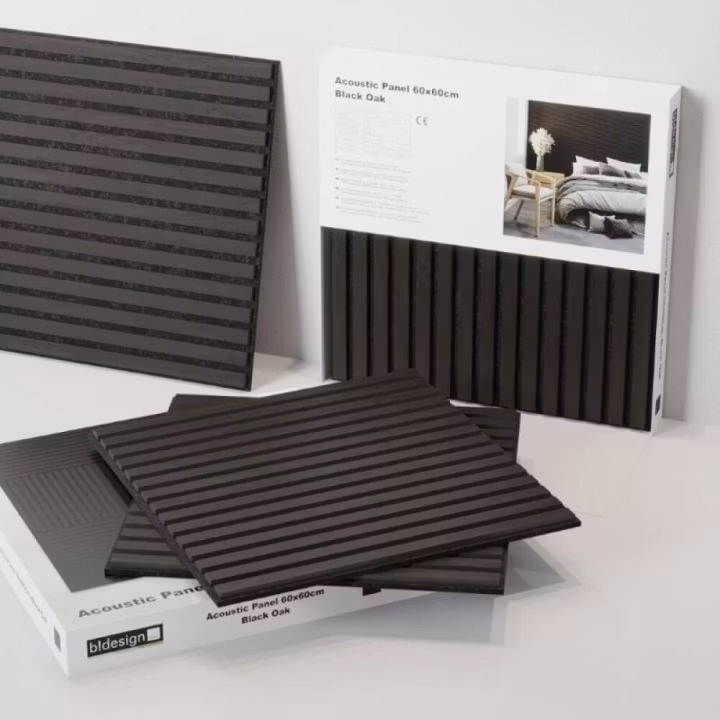 Akustikpanel svart ek 20X600X600MM