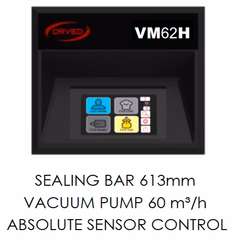 Orved VM62H All Inc Vakuumförpackare för Frystork