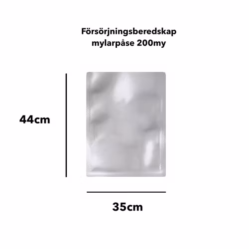 Mylarpåsar 35x44 extra 200my Northdry Frystork