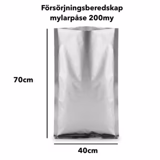 Mylarpåsar 40x70 extra 200my Northdry