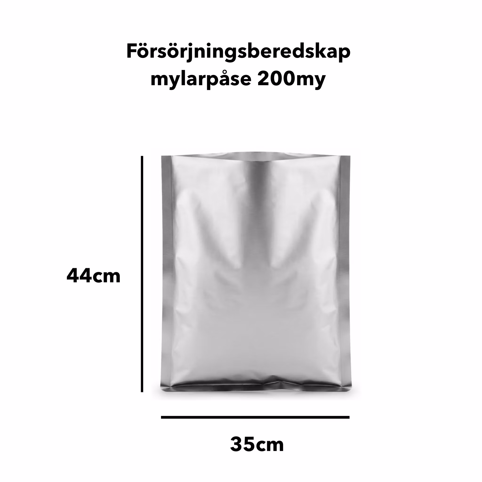Mylarpåsar extra tjocka- För frystorkad mat