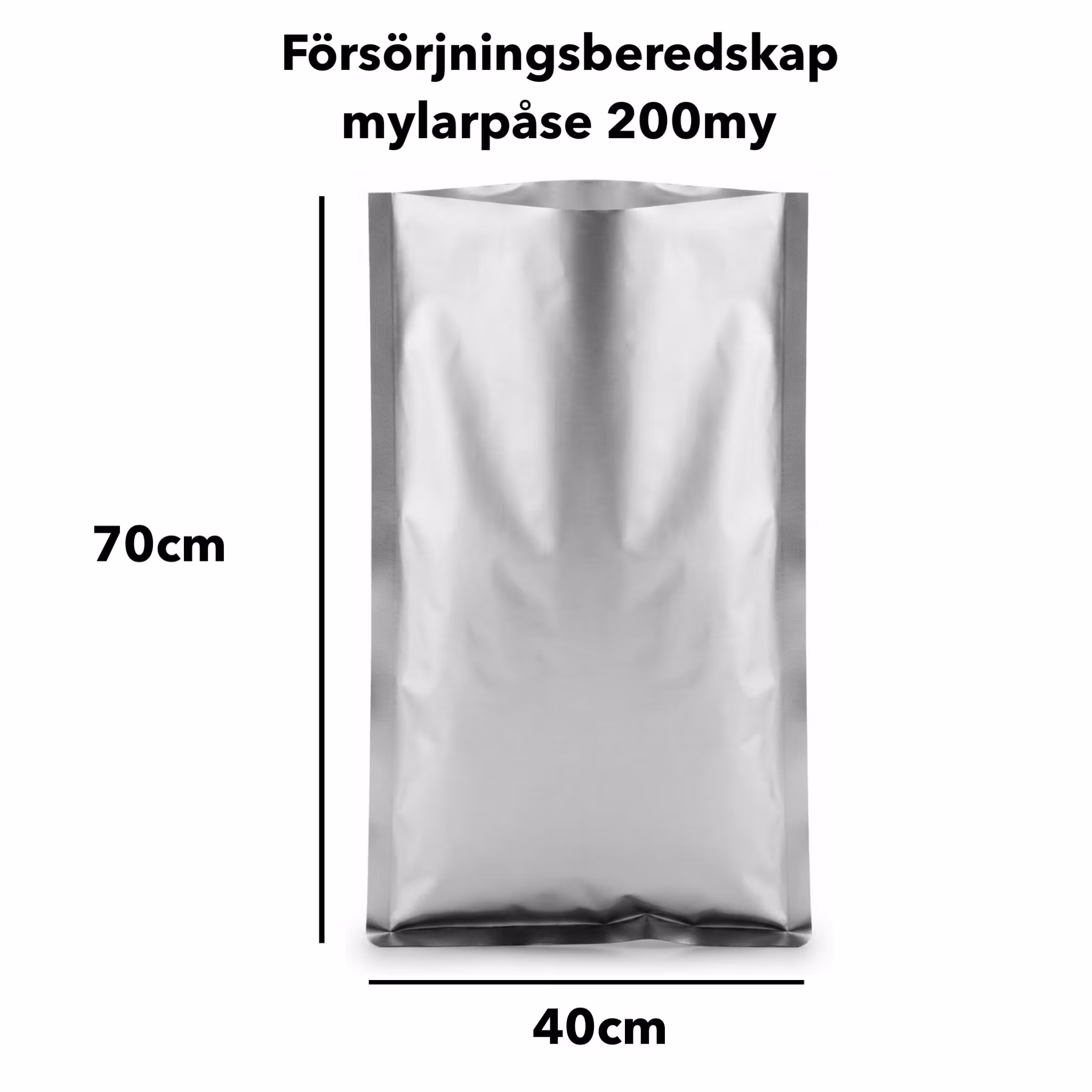 Mylarpåsar extra tjocka- För frystorkad mat
