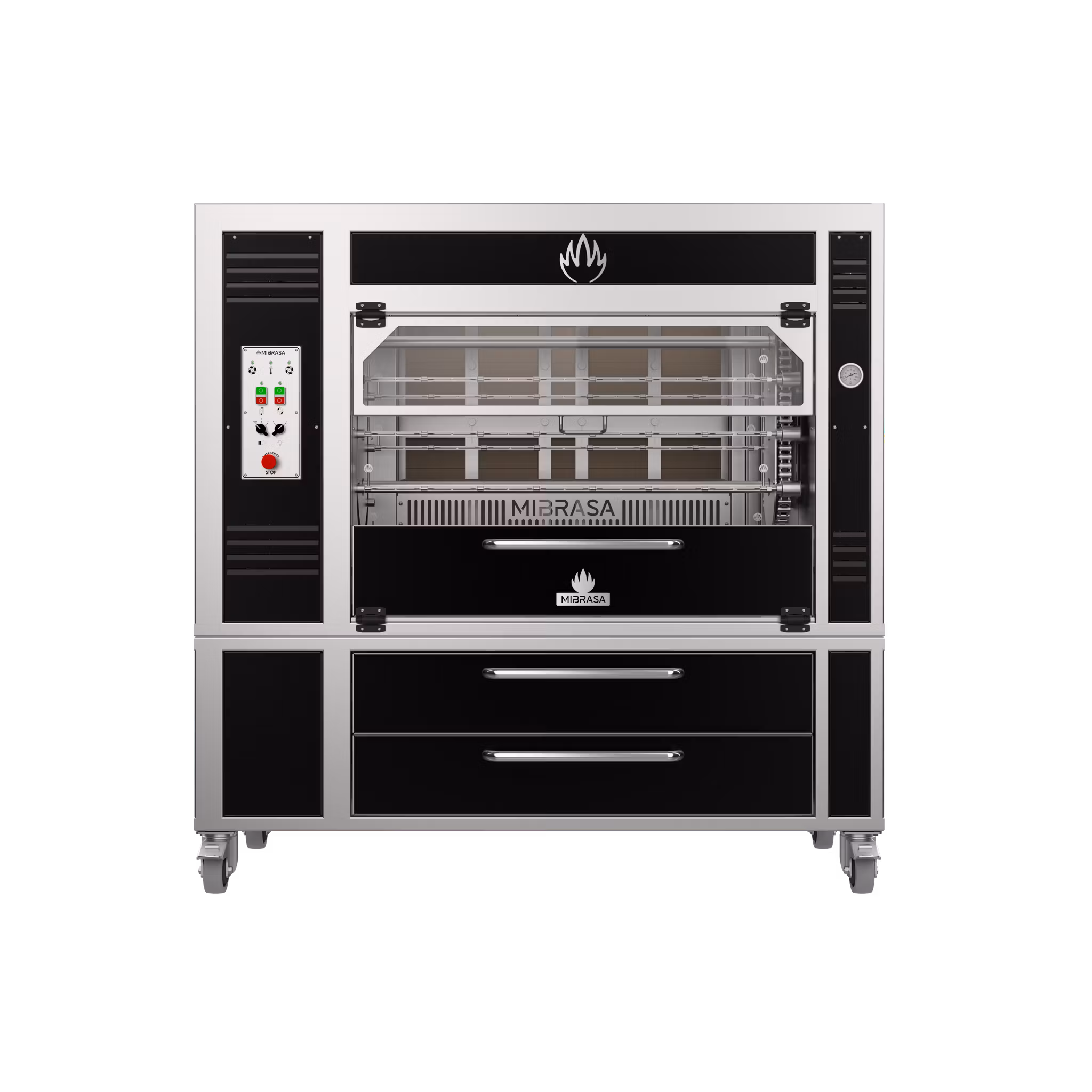 Mibrasa Rotisserie Elipse RST 70 – koleldad rotisserie med 10 spett