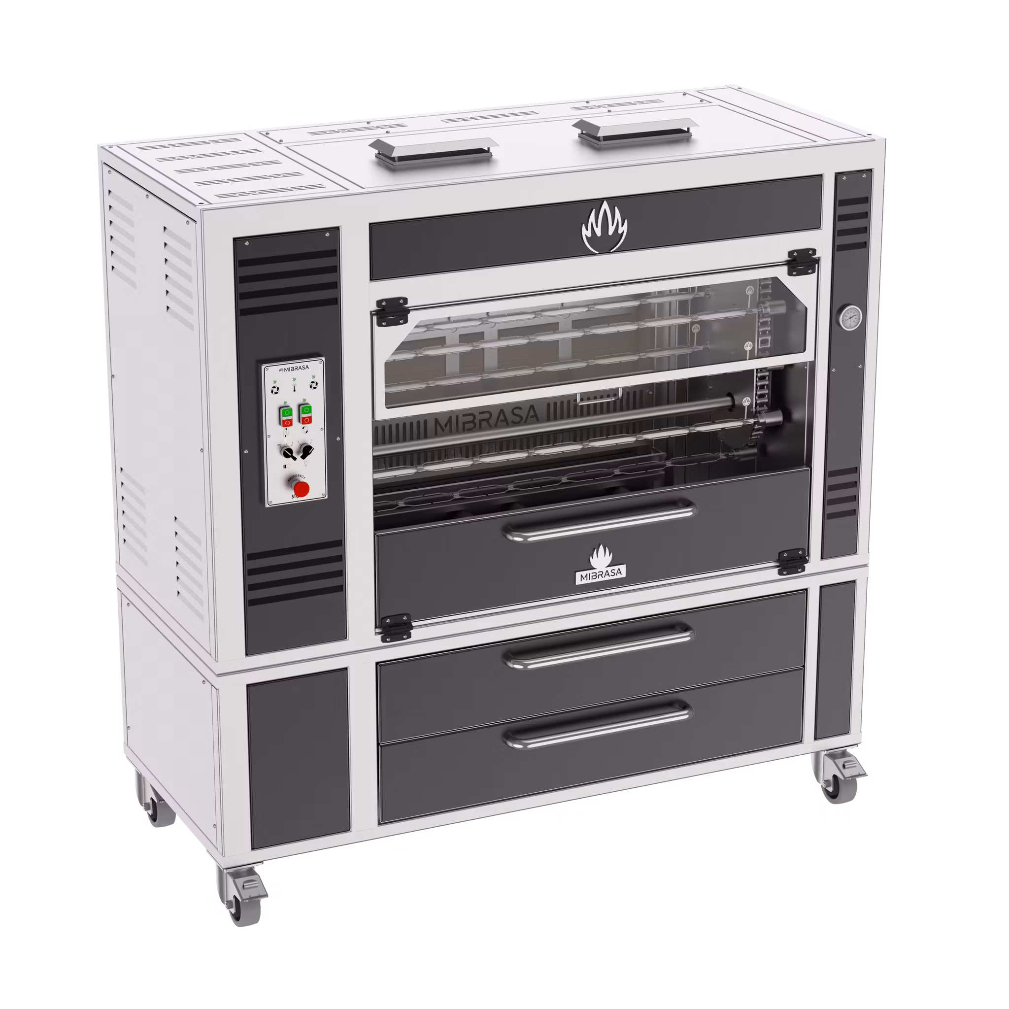Mibrasa Rotisserie Elipse RST 70 – koleldad rotisserie med 10 spett
