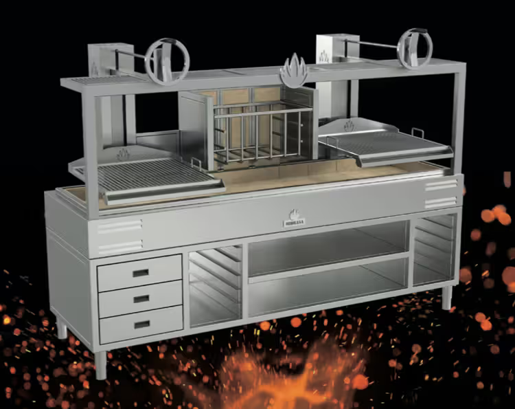 Mibrasa Parrilla GMB 252 FIRE öppen grill med eldkorg