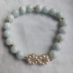 Armband -  opaka stenpärlor