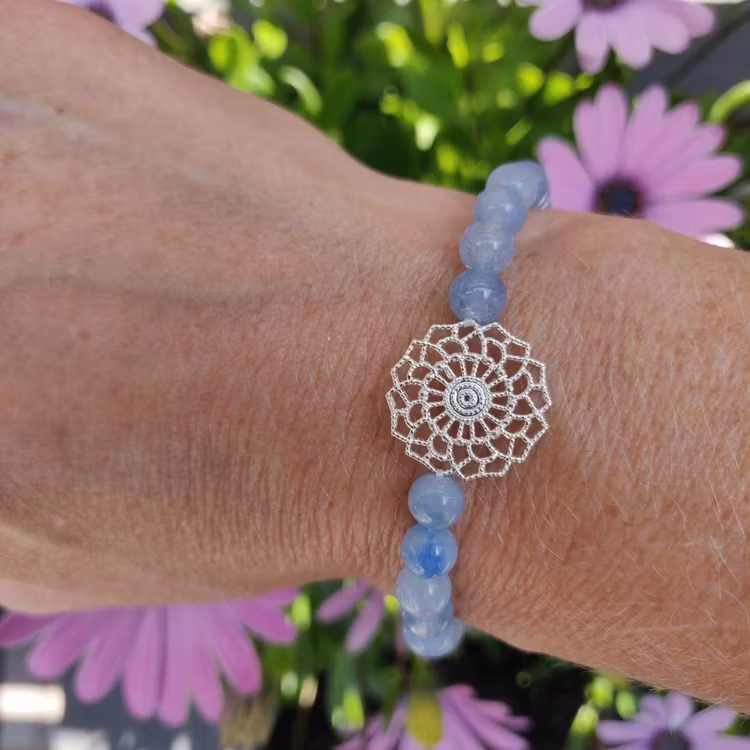 Armband - akvamarin jade