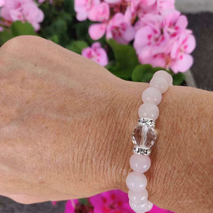 Armband - rosenkvarts
