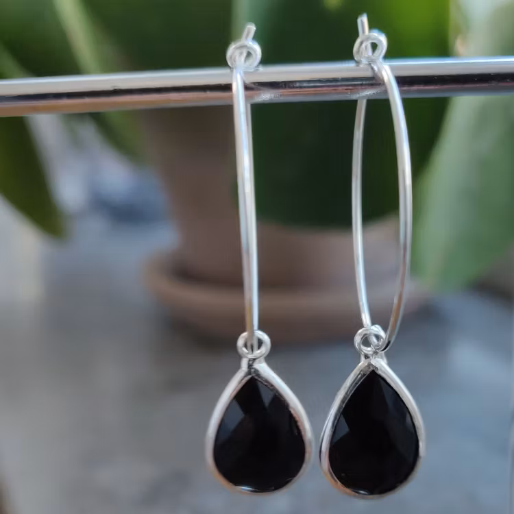Örhängen - creoler i sterling silver