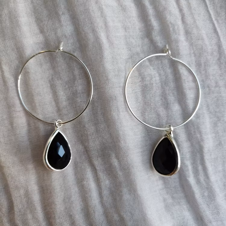 Örhängen - creoler i sterling silver