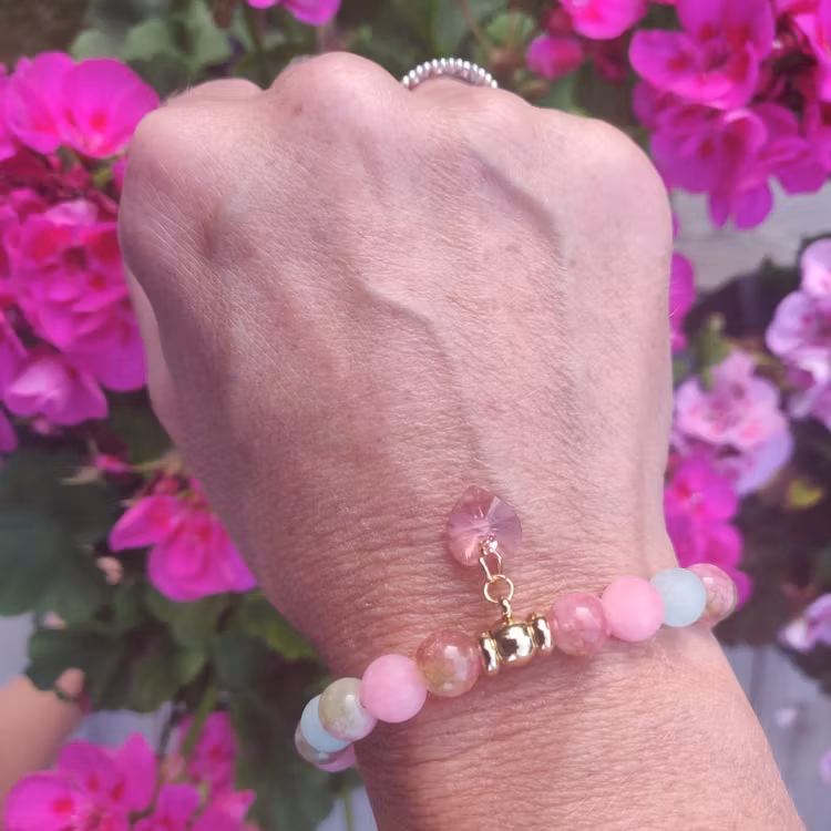 Armband - blandade stenpärlor