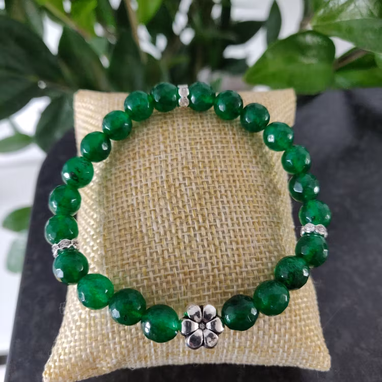 Armband - facetterade stenpärlor