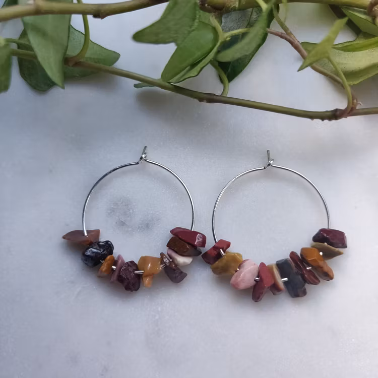 Örhängen - creoler i sterling silver