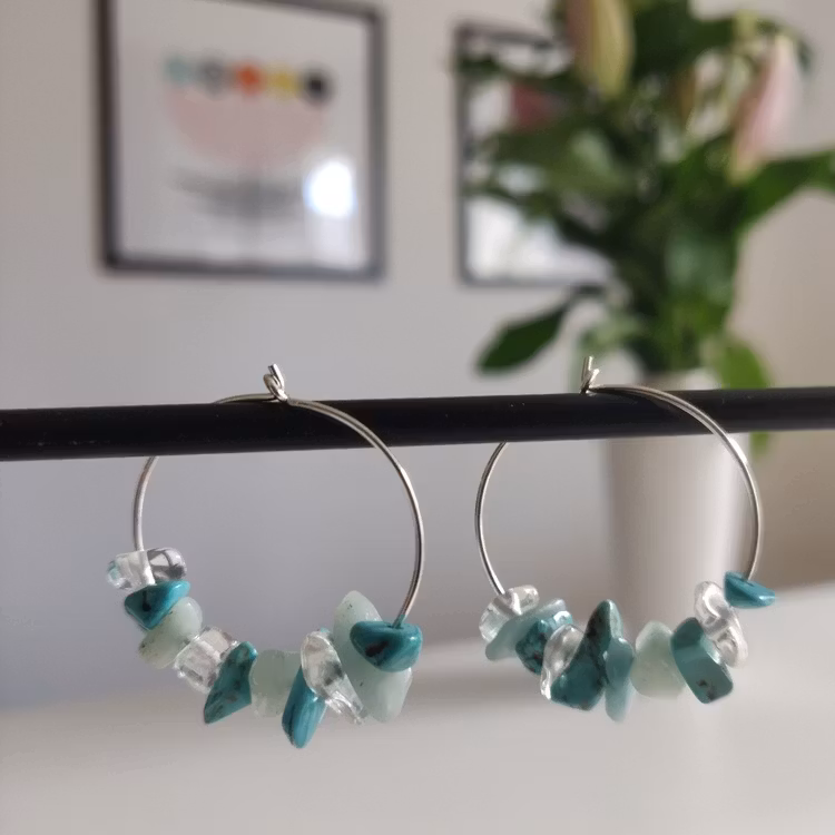 Örhängen - creoler i sterling silver