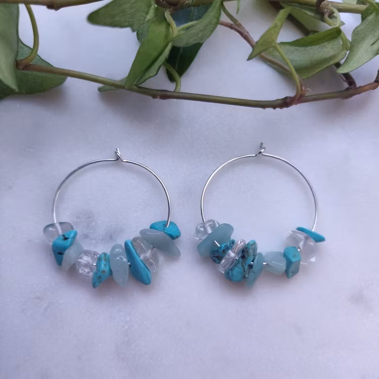Örhängen - creoler i sterling silver