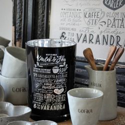 Majas Kärlek & fika recept, lykta svart