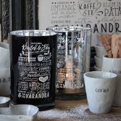 Majas Kärlek & fika recept, lykta silver