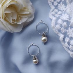Örhängen - creoler i sterling silver