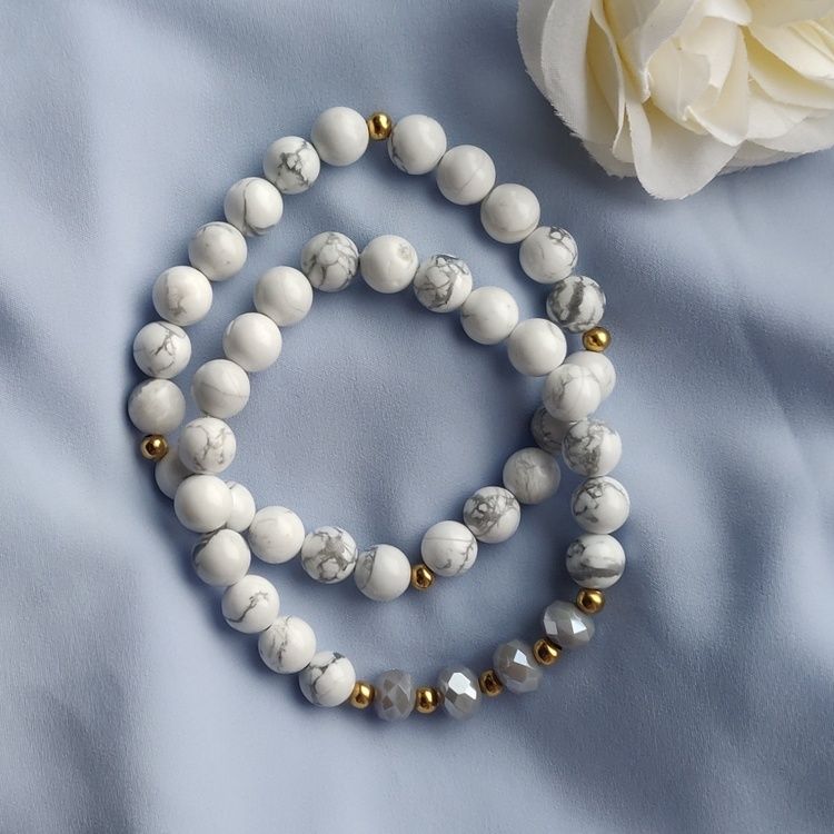 Armband - howlit och abacus