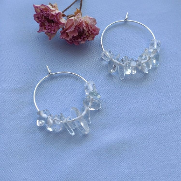 Örhängen - creoler i sterling silver