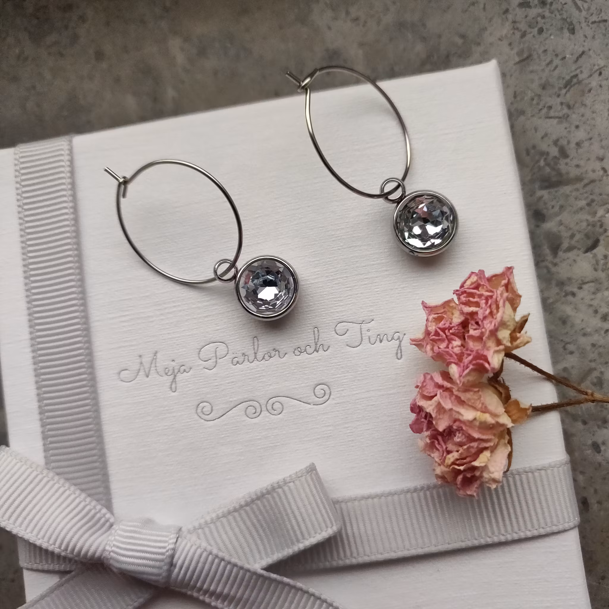 Örhängen - creoler i rostfritt stål