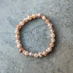 Armband - krackelerade glaspärlor