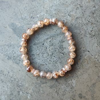 Armband - krackelerade glaspärlor