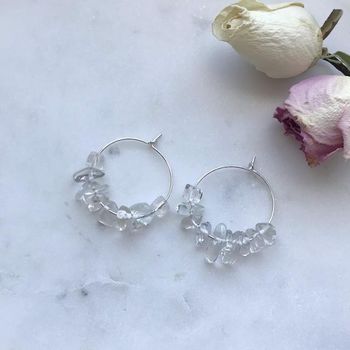 Örhängen - creoler i sterling silver