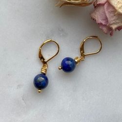 Örhängen - lapis lazuli