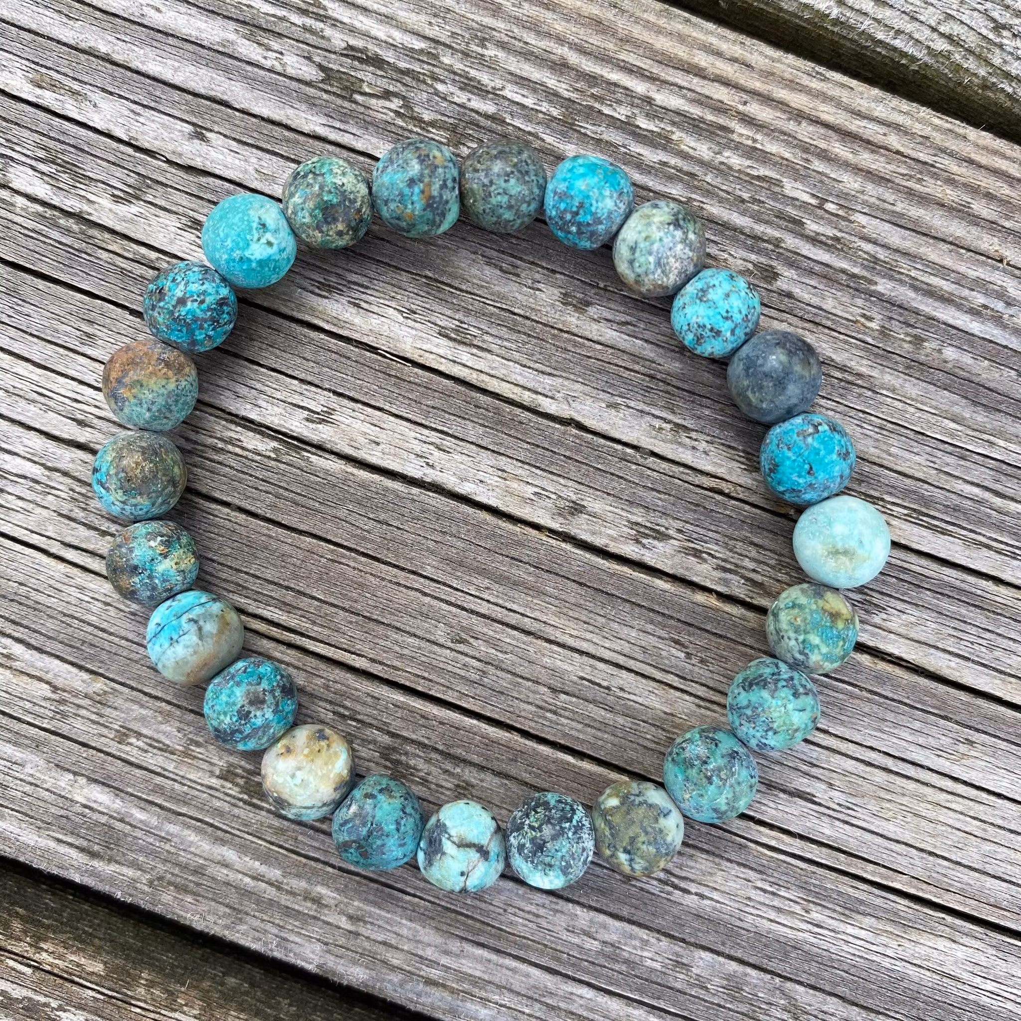 Armband - frostad afrikansk turkos