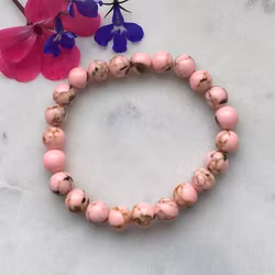Armband - snäckskal rosa
