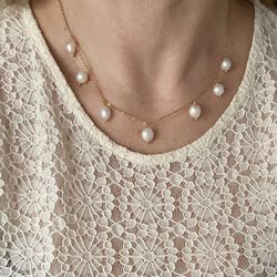 Halsband - sötvattenspärlor