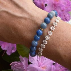 Armband - blå aventurin