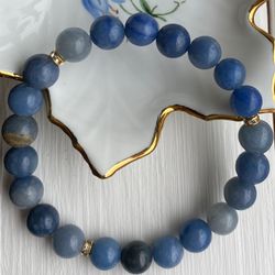 Armband - blå aventurin