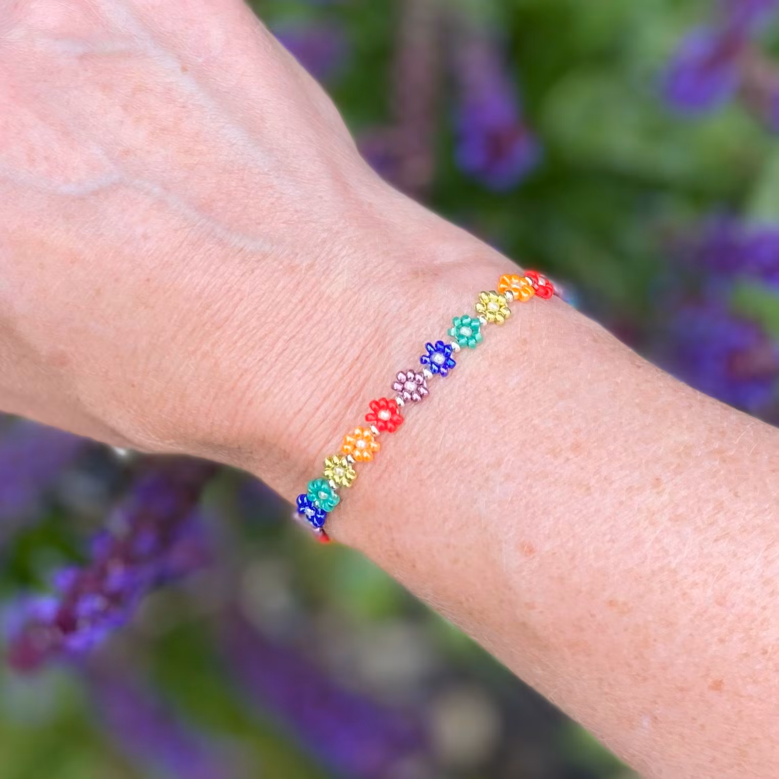 Armband - blommor Pride
